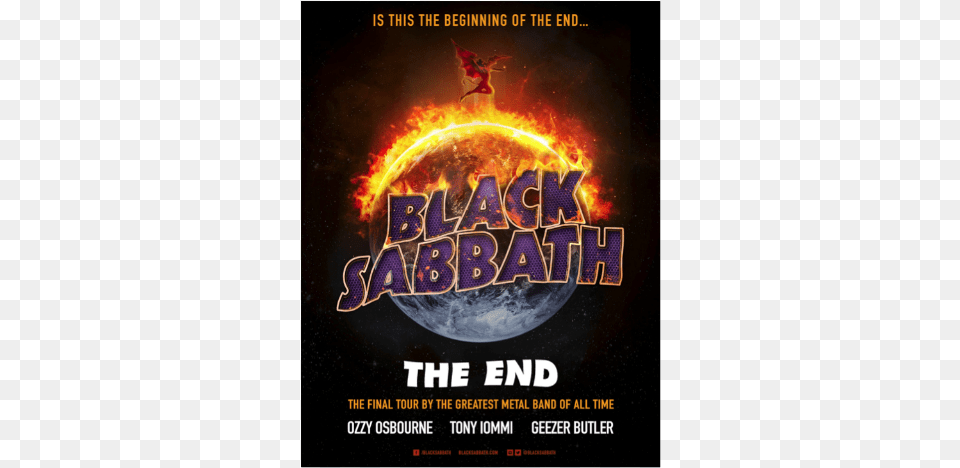 Black Sabbath The End Tour Poster Black Sabbath The Ultimate Collection, Advertisement, Bonfire, Fire, Flame Free Png Download