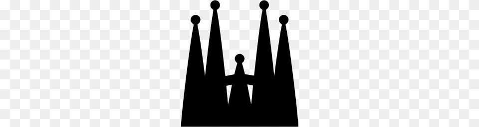 Black Sagrada Familia Icon, Gray Free Transparent Png