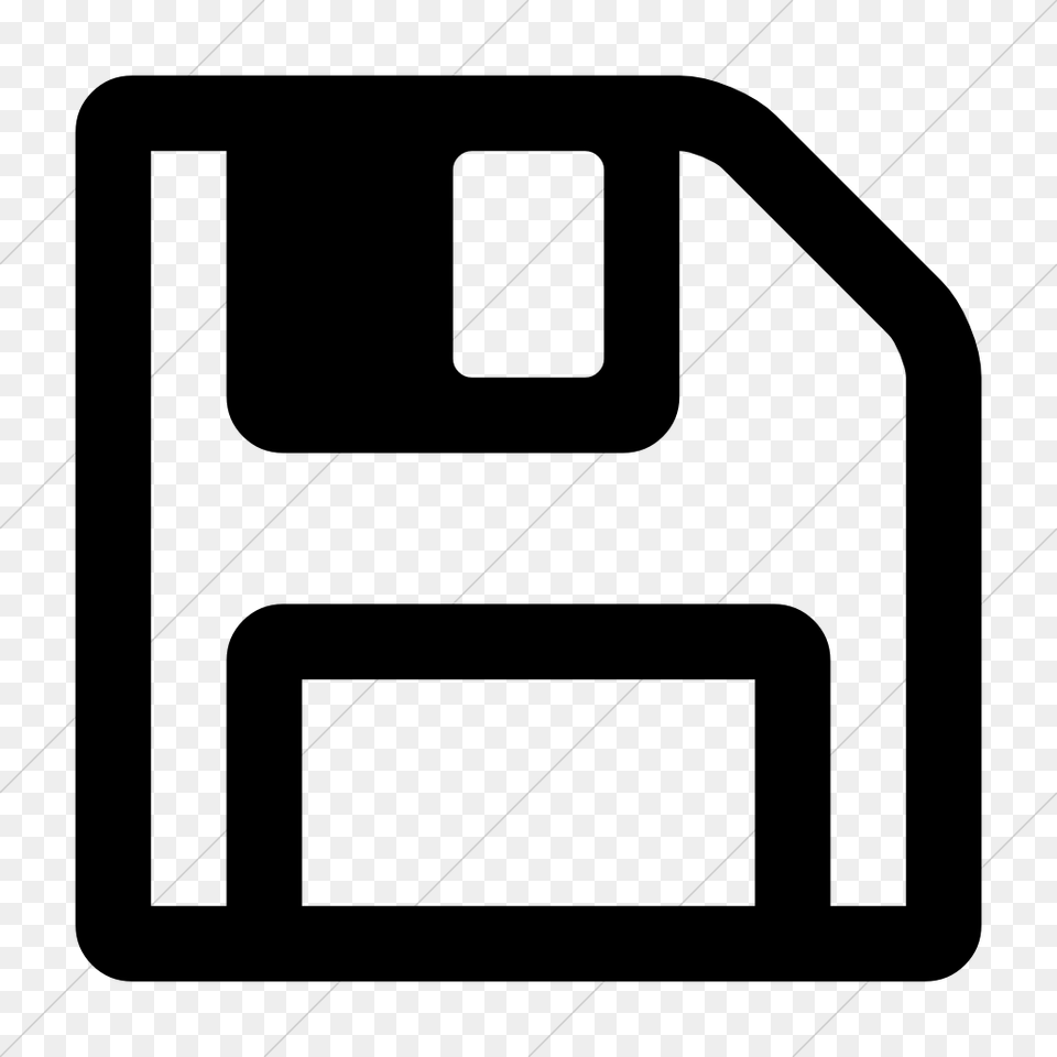 Black Save Icon Floppy Disc Icon, Gray Free Transparent Png