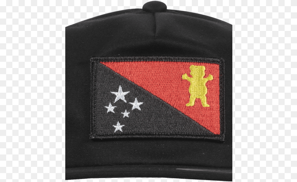 Black Scale Grizzly Griptape Flag Snapback Hat Mens Emblem, Baseball Cap, Cap, Clothing, Accessories Free Png Download