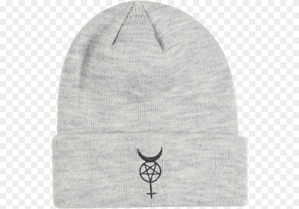 Black Scale Pentavenus Logo Knit Beanie Hat Heather Knit Cap, Clothing, Adult, Male, Man Png Image