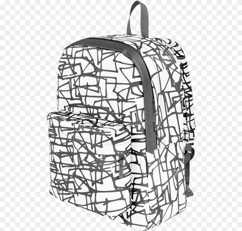 Black Scribbles Garment Bag, Backpack Free Png Download