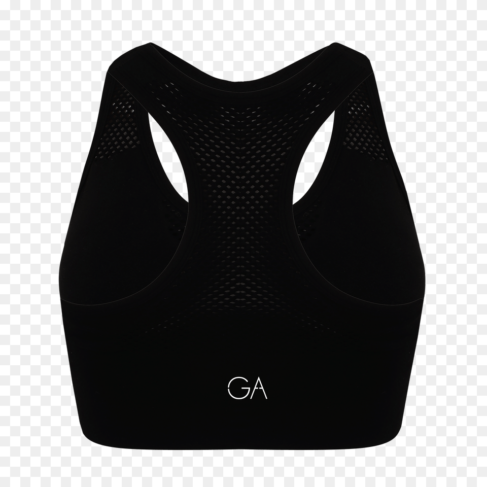 Black Seamless Ga Padded Crop Top Merrrch Png Image