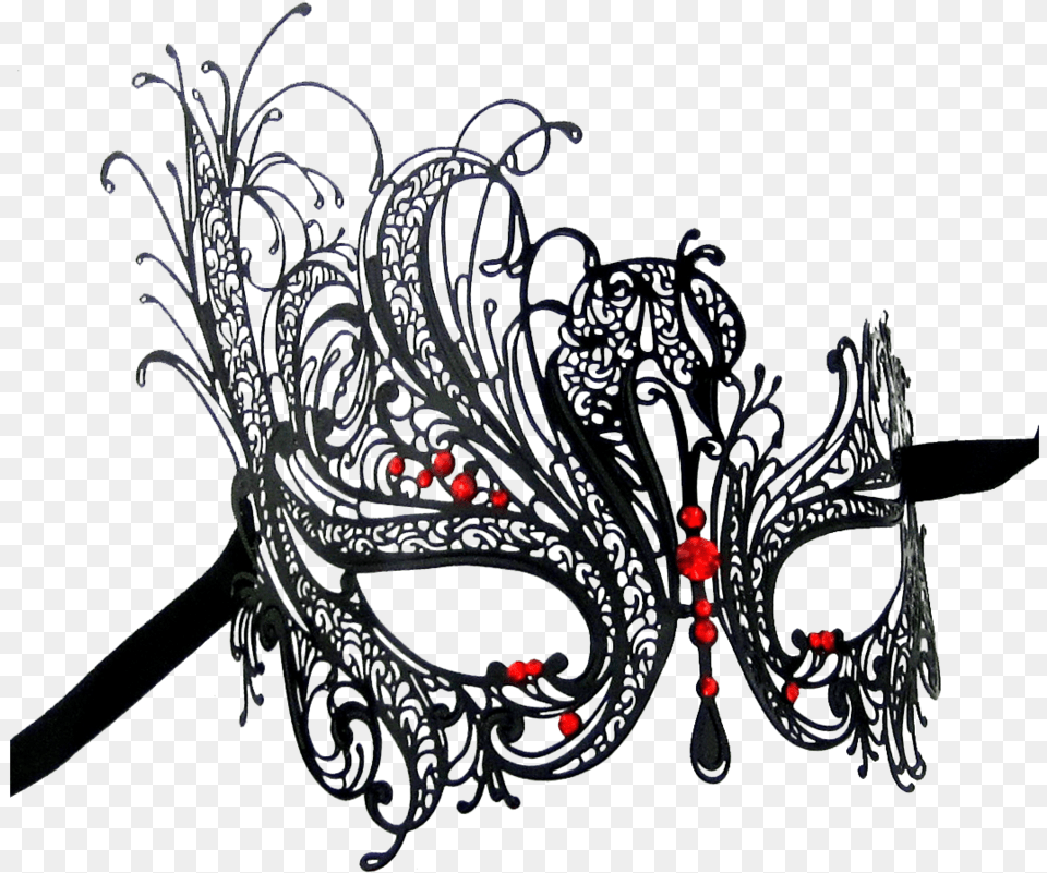 Black Series Swan Metal Filigree Laser Cut Womens Masquerade Bird Masquerade Mask Swan, Accessories, Pattern, Chandelier, Lamp Free Png Download