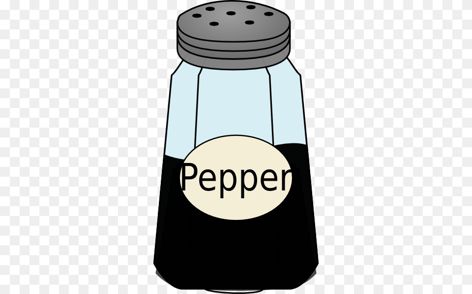 Black Shaker Pepper Shaker Clipart, Bottle, Jar, Ink Bottle Png