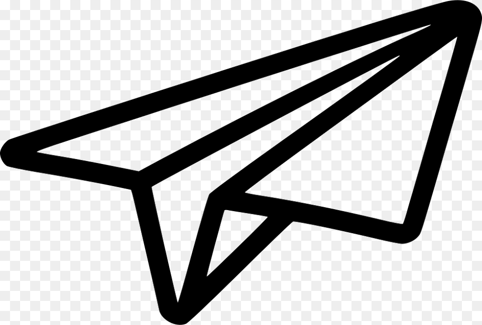 Black Shape Paper Plane, Bench, Furniture Free Transparent Png