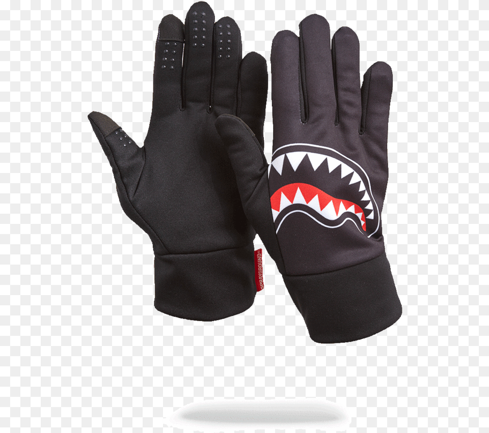 Black Shark Mouth Gloves Shark Leather Gloves Leather, Baseball, Baseball Glove, Clothing, Glove Free Transparent Png