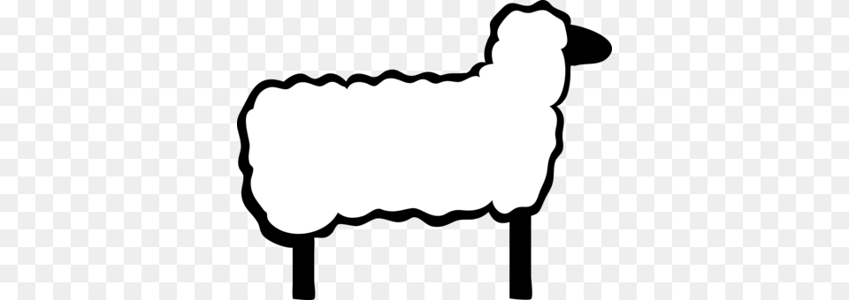 Black Sheep Goat Livestock Wool, Silhouette, Stencil, Text Png Image