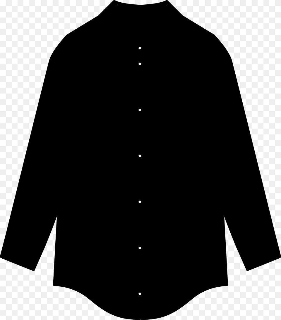 Black Shirt Clipart, Clothing, Long Sleeve, Sleeve, Dress Shirt Free Transparent Png
