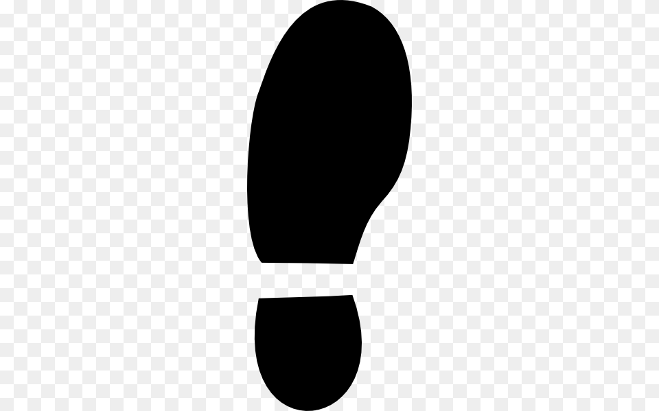 Black Shoe Left Clip Art, Footprint Free Transparent Png