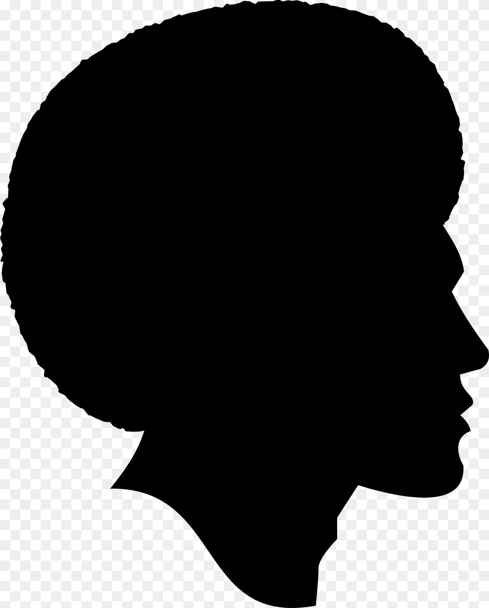 Black Silhouette Male Clip Art Black Woman Silhouette, Gray Png
