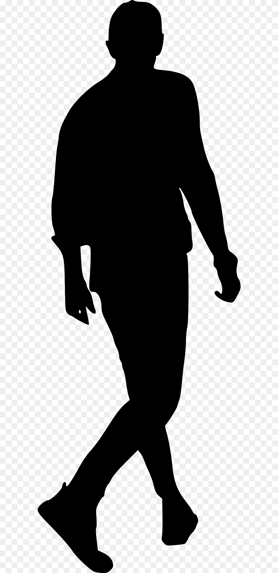Black Silhouette No Background, Gray Free Png Download