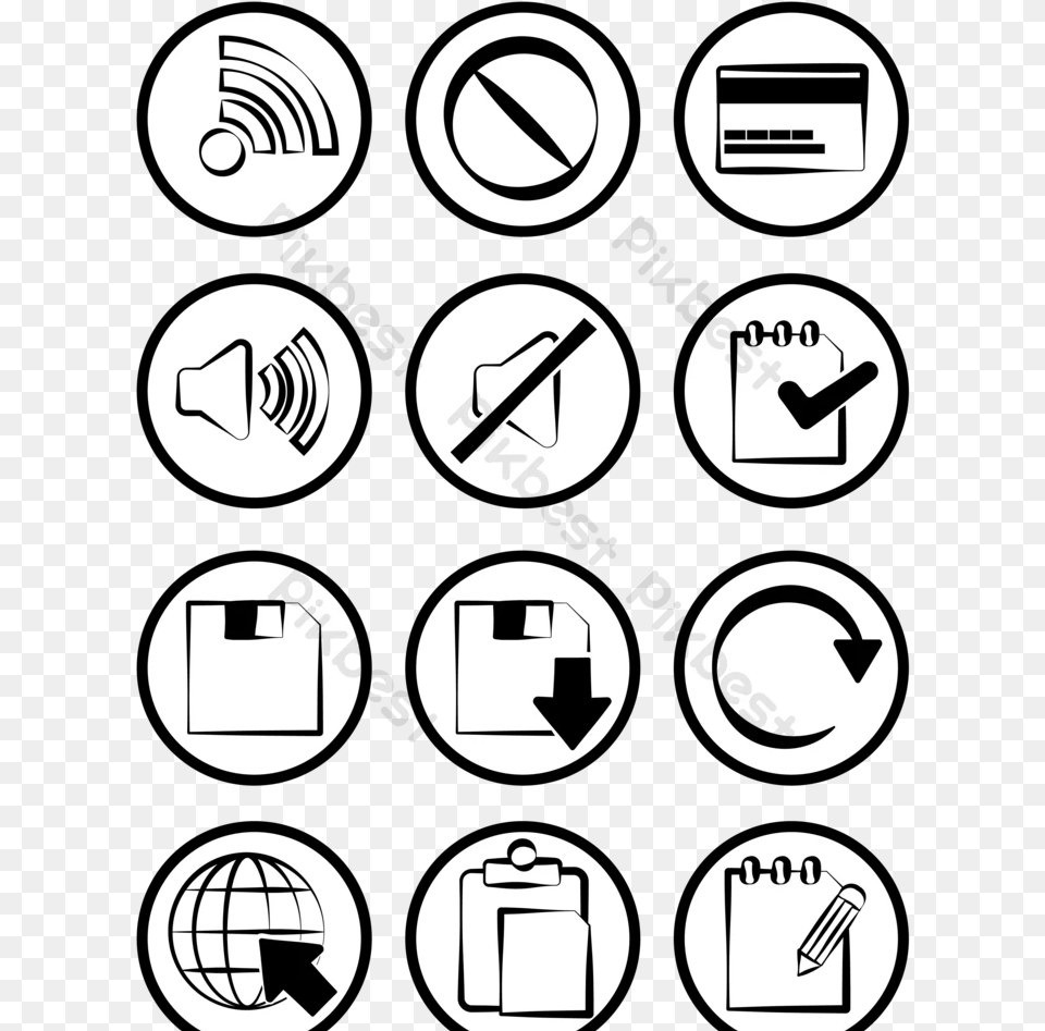Black Simple App Icon Cartoon Ai Free Download Pikbest Dot, Symbol Png