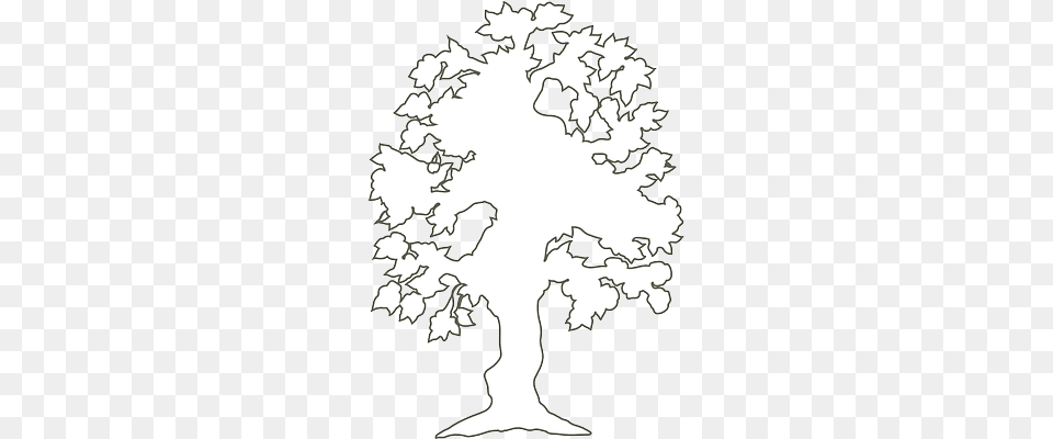 Black Simple Outline Drawing Silhouette Tree Outline Of A Tree, Stencil, Plant, Wedding, Adult Free Transparent Png