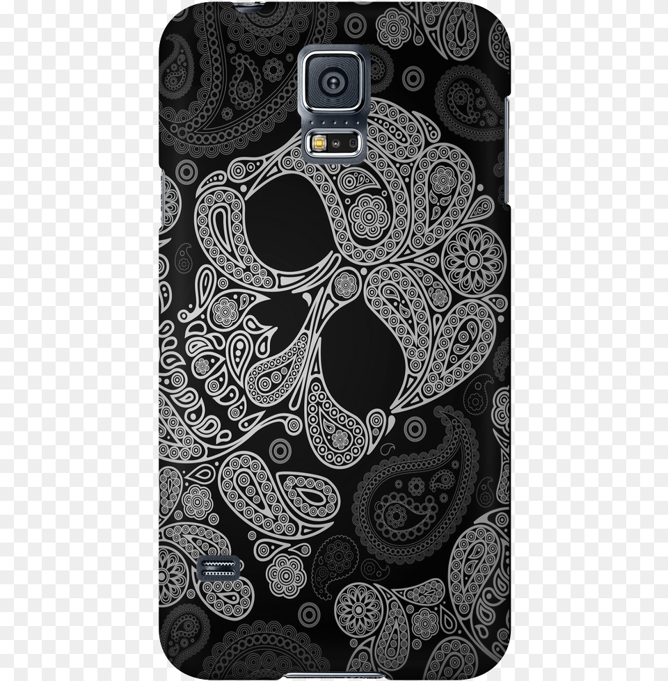 Black Skull Cell Phone Case Whatsapp Wallpaper Iphone Skull, Pattern, Paisley Free Png