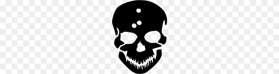 Black Skull Icon, Gray Png Image