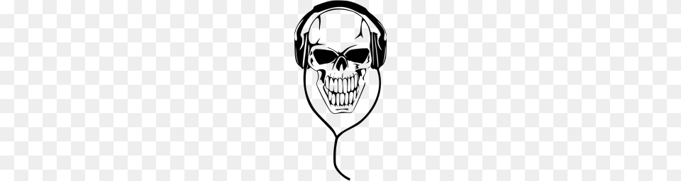 Black Skull Icon, Gray Free Png