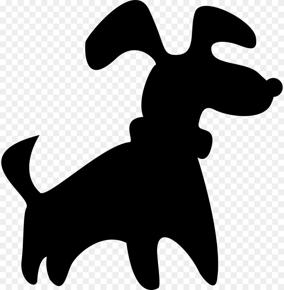 Black Small Dog Silhouette Icon, Stencil, Animal, Fish, Sea Life Free Png