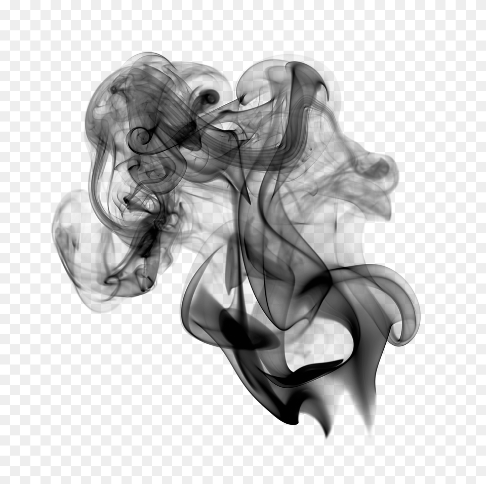 Black Smoke Cloud, Art, Person, Face, Head Free Png