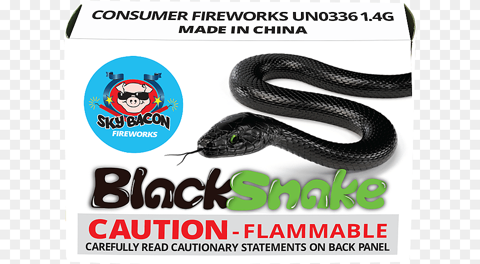 Black Snakes Sky Bacon Fireworks Spirit Of 76, Animal, Reptile, Snake, Advertisement Png Image