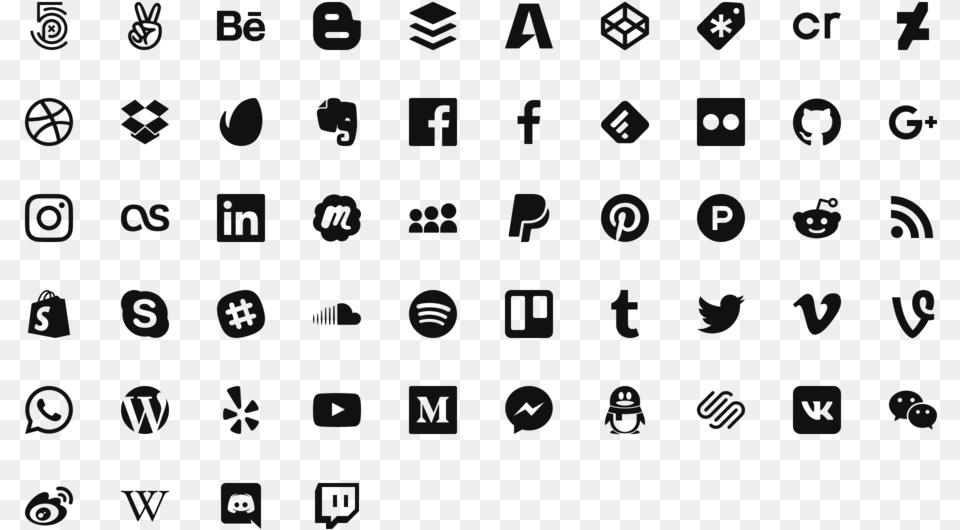 Black Social Media Icons For Email Signature, Text, Alphabet, Blackboard Free Png