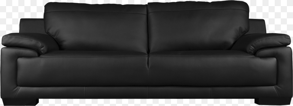 Black Sofa Double Sofa Bed Leather, Couch, Furniture Png