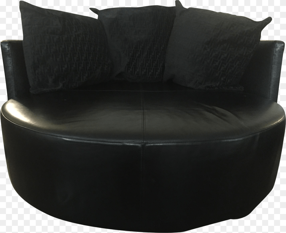 Black Sofa Transparent Couch, Furniture, Chair Png Image