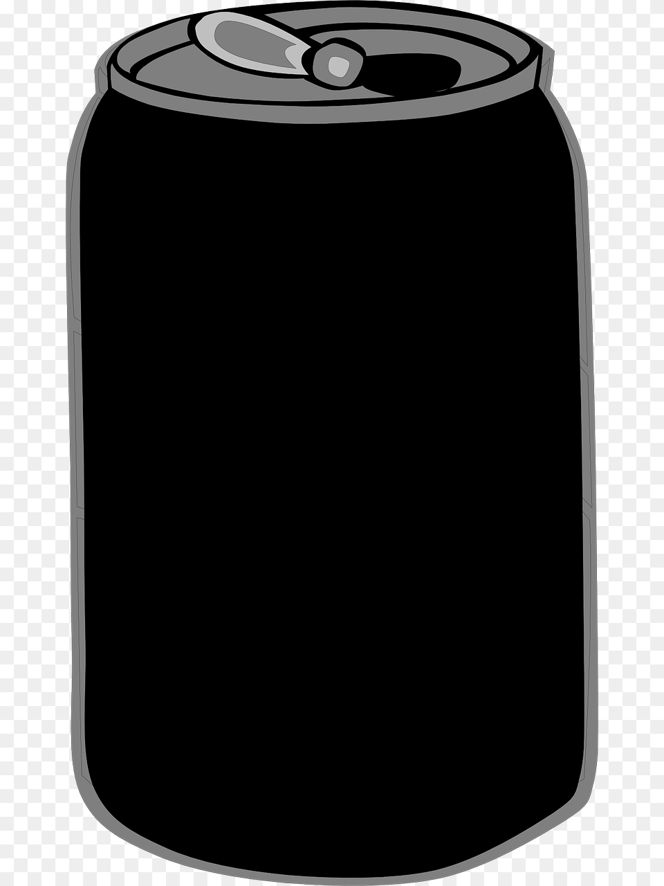Black Soft Drink Can, Tin Free Png