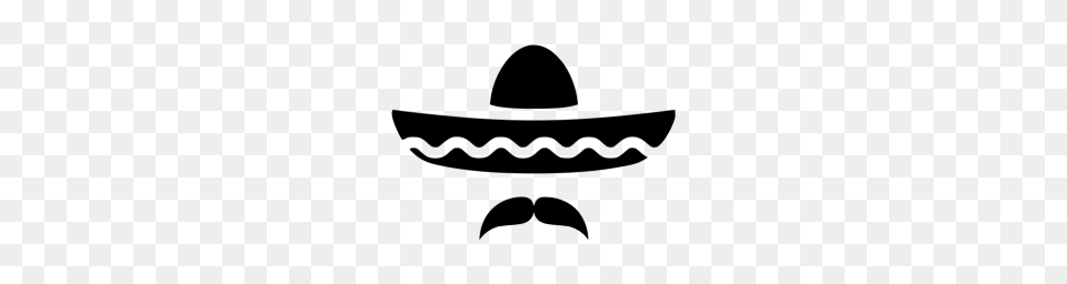 Black Sombrero Icon, Gray Free Transparent Png