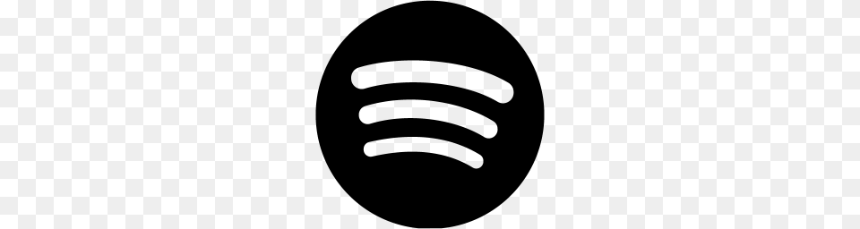 Black Spotify Icon, Gray Free Png Download