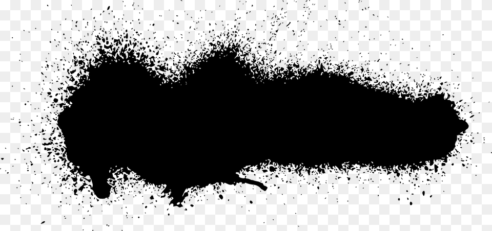 Black Spray Paint Effect, Silhouette, Stencil Free Png