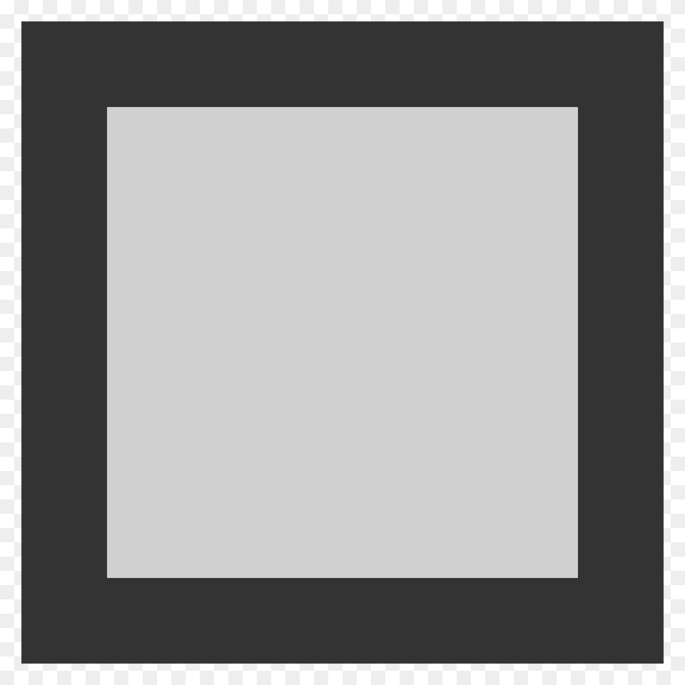 Black Square Button Emoji Clipart, Gray Free Png Download