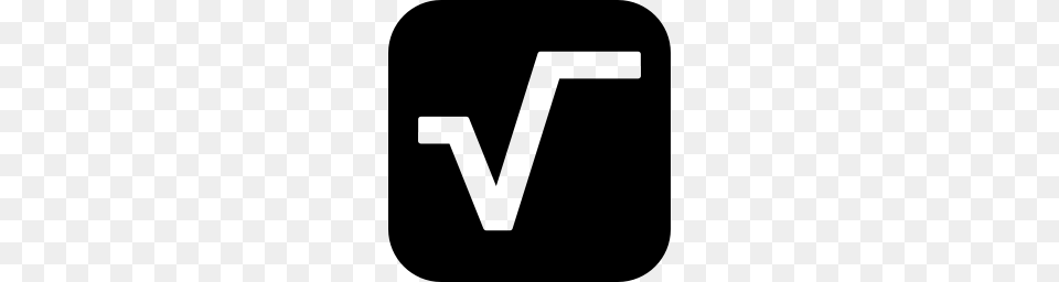 Black Square Root Icon, Gray Free Png