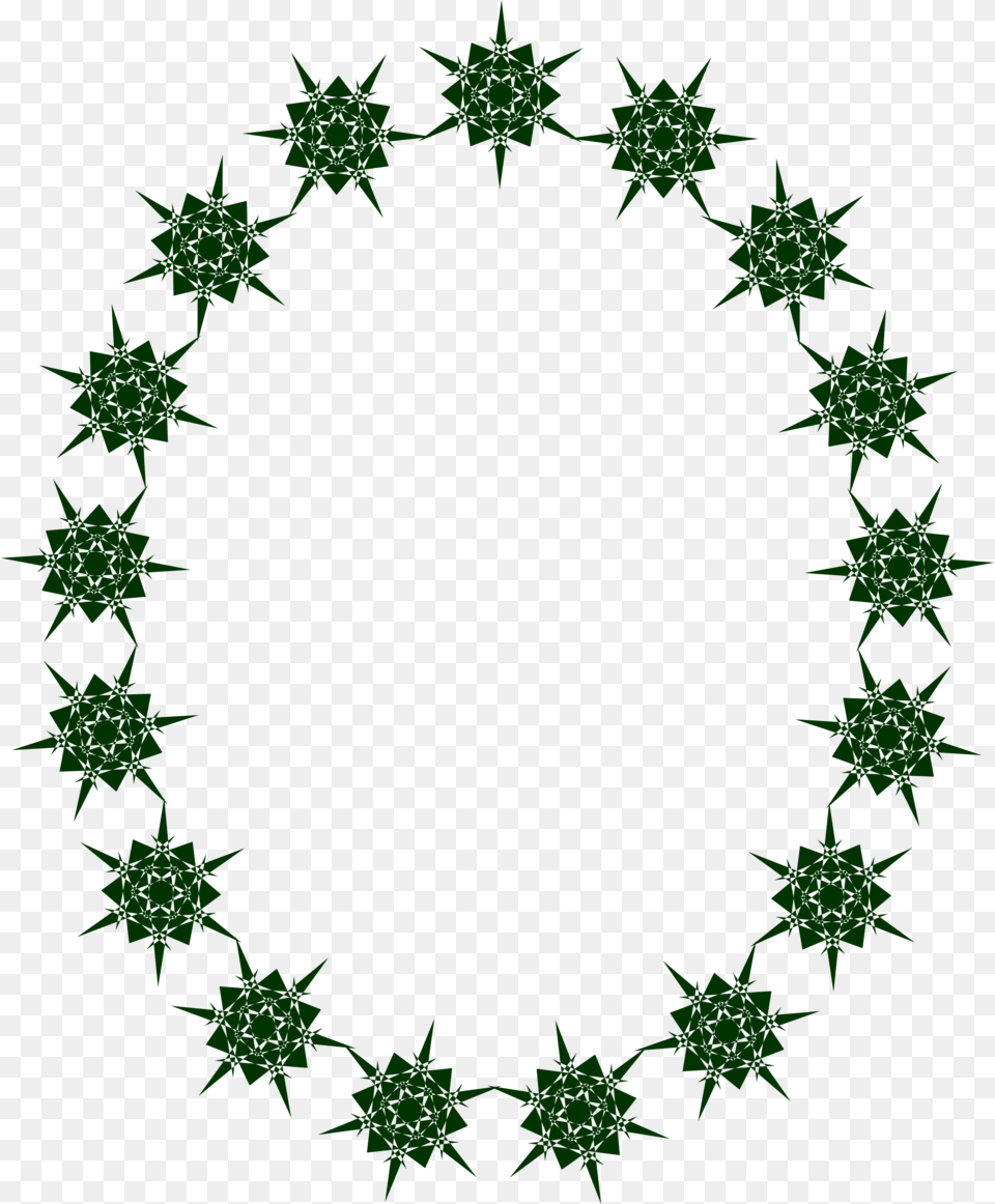 Black Star Border Clip Art Tracing Letters Small O, Green, Leaf, Plant, Accessories Free Png Download