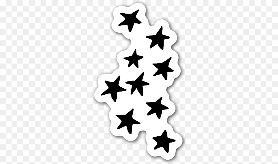 Black Star Group Star Hand Drawn Transparent, Star Symbol, Symbol, Stencil, Person Png