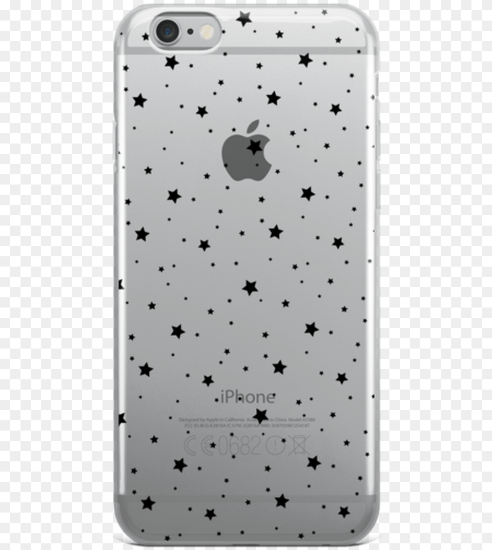 Black Star Pattern Transparent Iphone Case Mobile Phone Case, Electronics, Mobile Phone Free Png Download