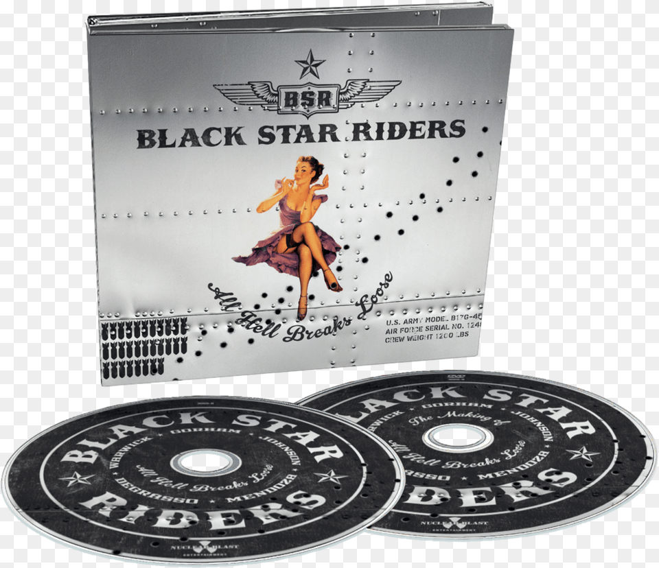 Black Star Riders All Hell Breaks Loose, Advertisement, Poster, Adult, Person Png Image
