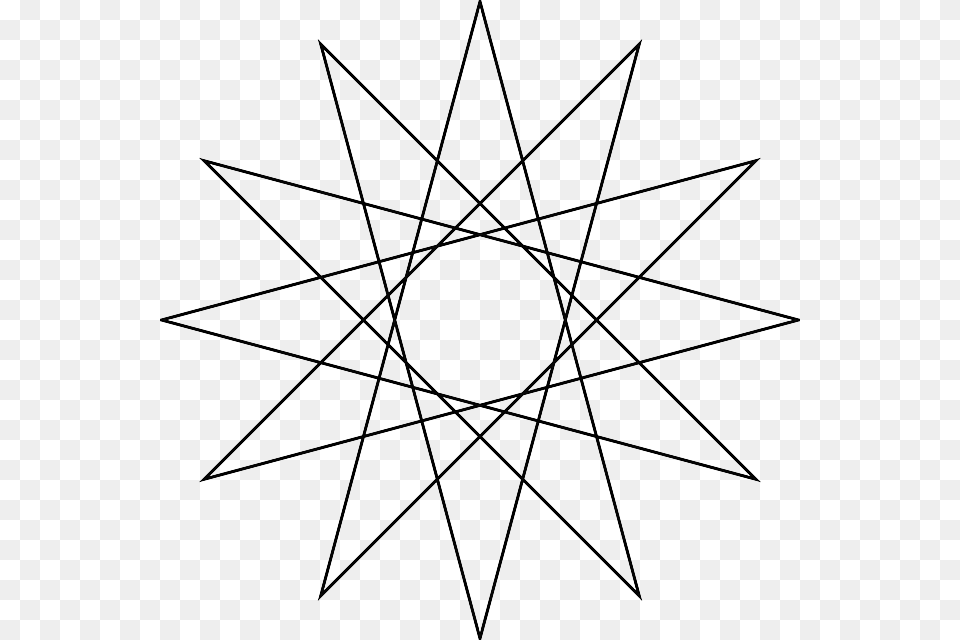 Black Star Shapes Stars Shape Polygon Geometry Circle Of Fifths Chromatic, Symbol, Star Symbol, Outdoors, Night Free Transparent Png