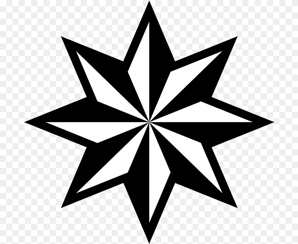 Black Stars Clipart Free 8 Point Star Vector, Star Symbol, Symbol Png Image