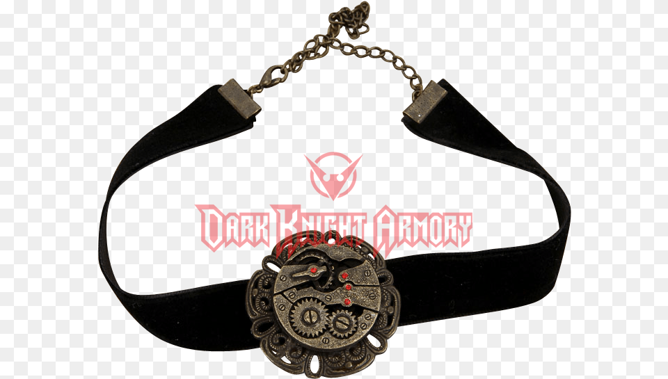 Black Steampunk Gear Choker, Accessories, Bag, Handbag, Machine Png