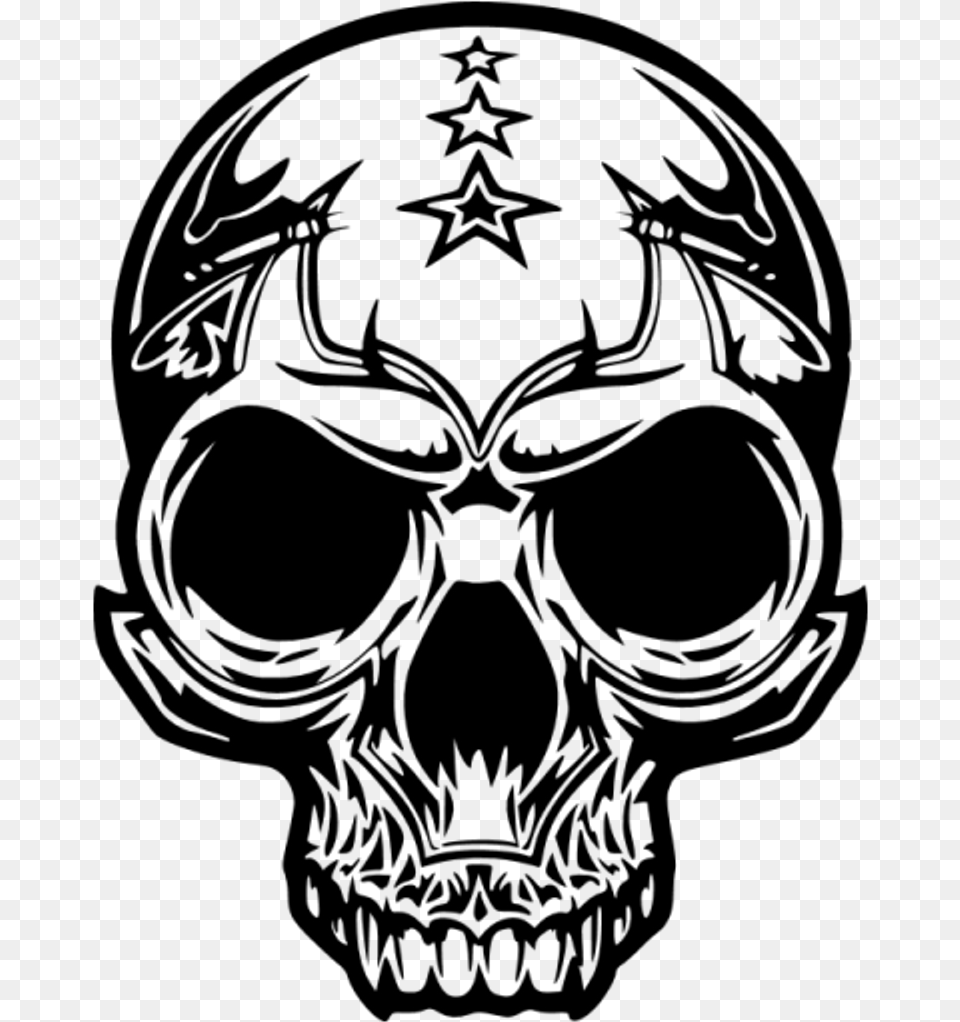 Black Sticker Dream League Soccer 2018 Skull Logo, Gray Free Transparent Png