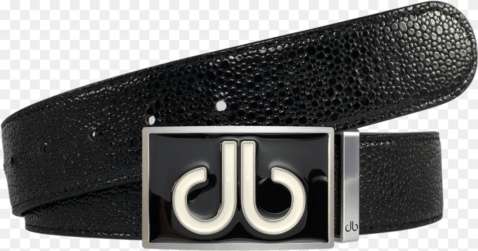 Black Stingray Texture Leather Belt Belt, Accessories, Buckle Png Image