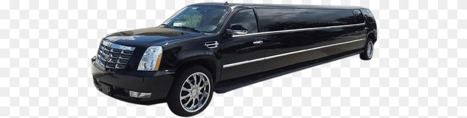 Black Stretch Cadillac Escalade Limo Black Cadillac Escalade Limo, Car, Transportation, Vehicle Png
