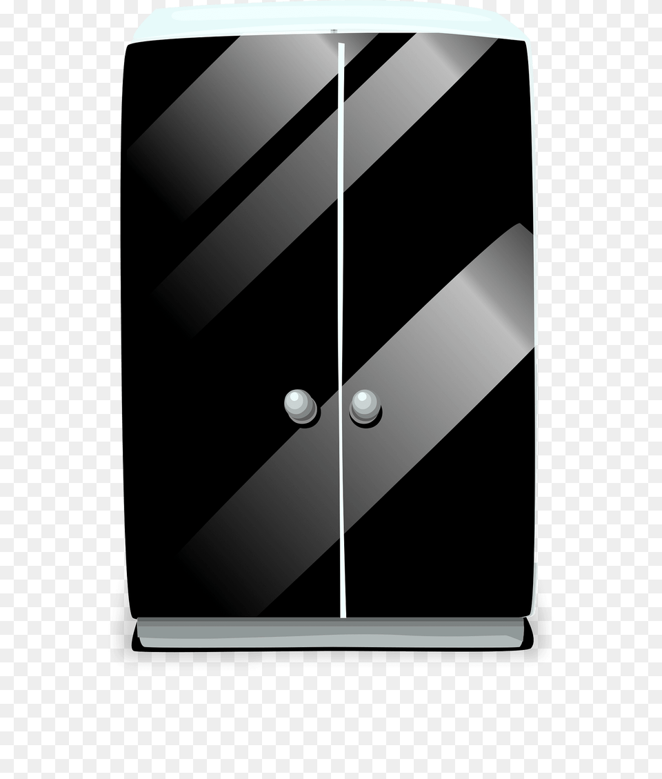 Black Stripes Glass Cabinet Clipart, Furniture, Electronics, Mobile Phone, Phone Png Image