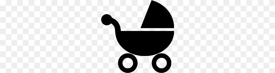 Black Stroller Icon, Gray Free Png