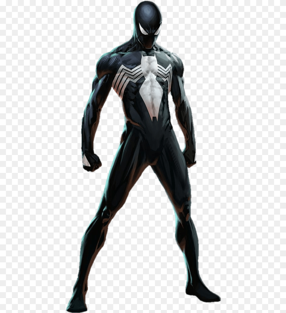 Black Suit Spiderman, Adult, Male, Man, Person Free Png