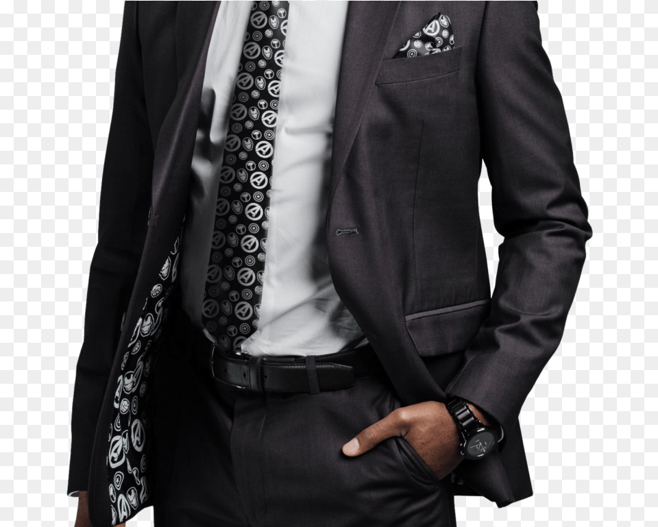 Black Suit Transparent Secret Identity Avengers Suit Jacket, Accessories, Formal Wear, Coat, Clothing Png Image
