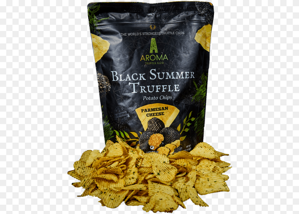 Black Summer Truffle Potato Chips Black Truffle Chips, Food, Snack Free Transparent Png