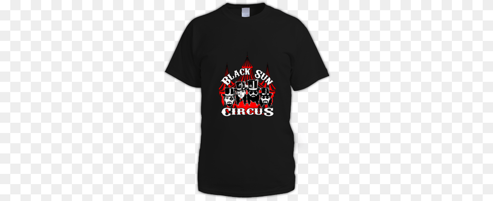 Black Sun Circus Logo Active Shirt, Clothing, T-shirt Free Transparent Png