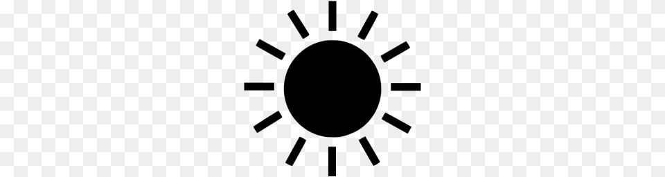 Black Sun Icon, Gray Png Image